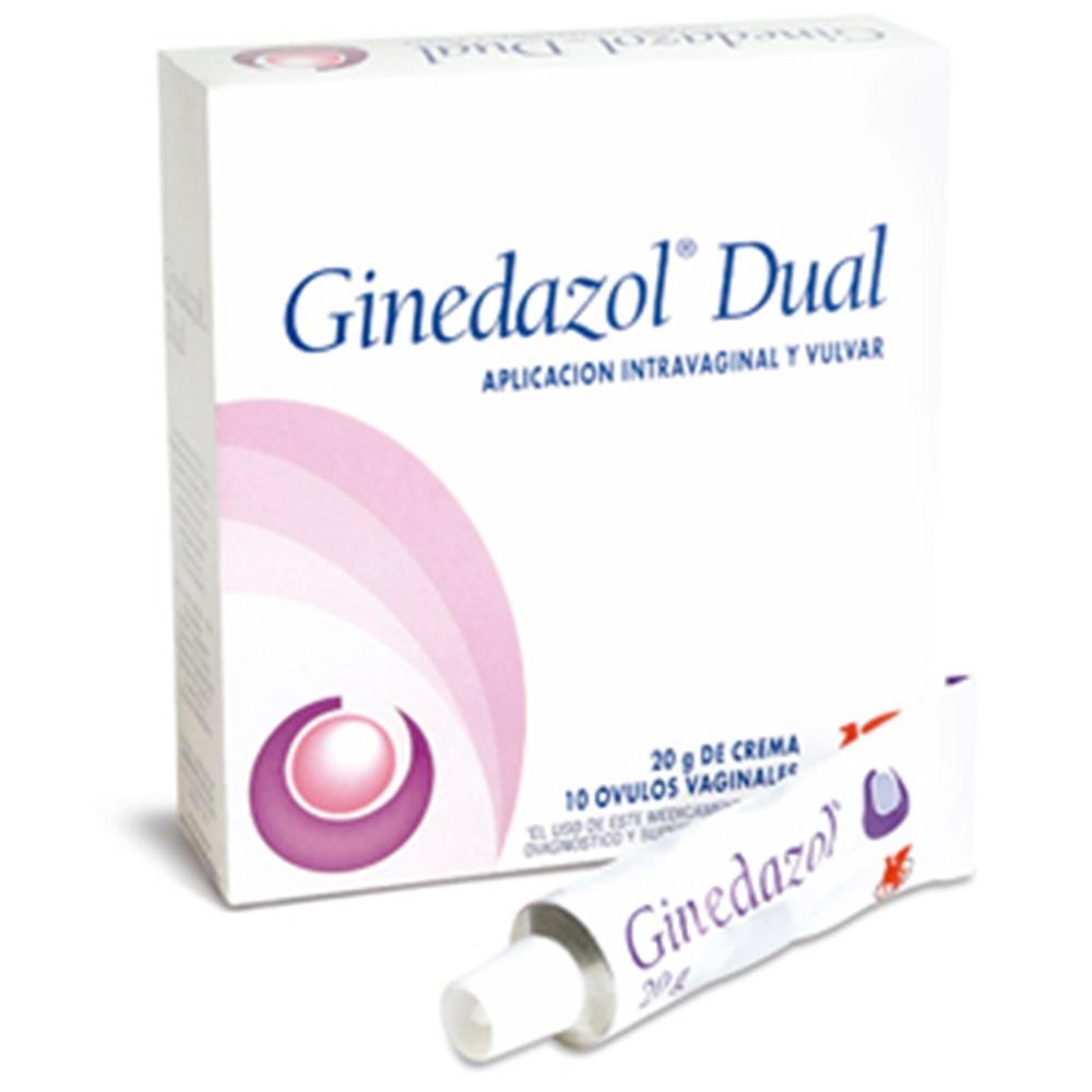 Ginedazol Dual 10 Ovulos + 20 g Crema x 1 Set