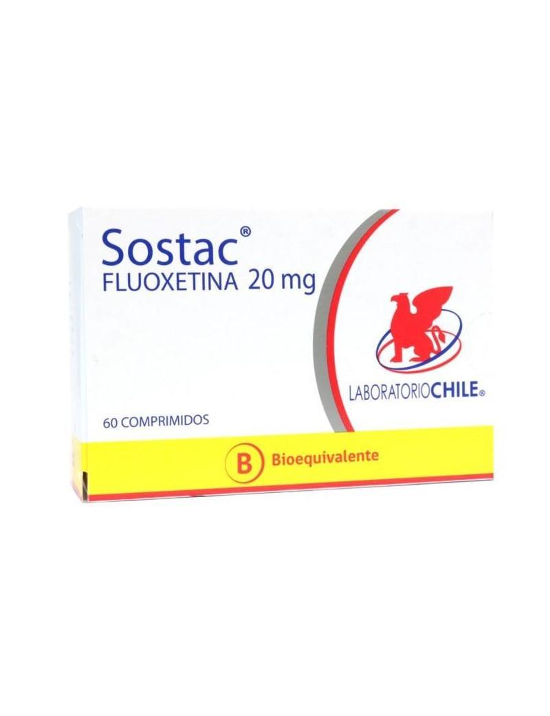Sostac Fluoxetina 20 mg x 60 Comprimidos