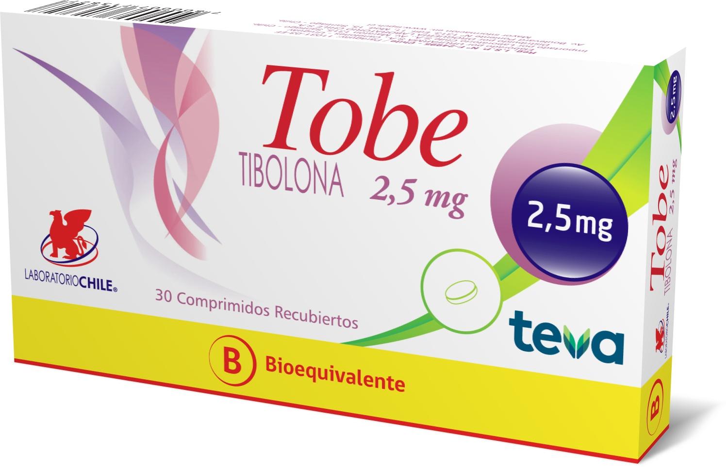 Tobe 2,5 mg x 30 Comprimidos