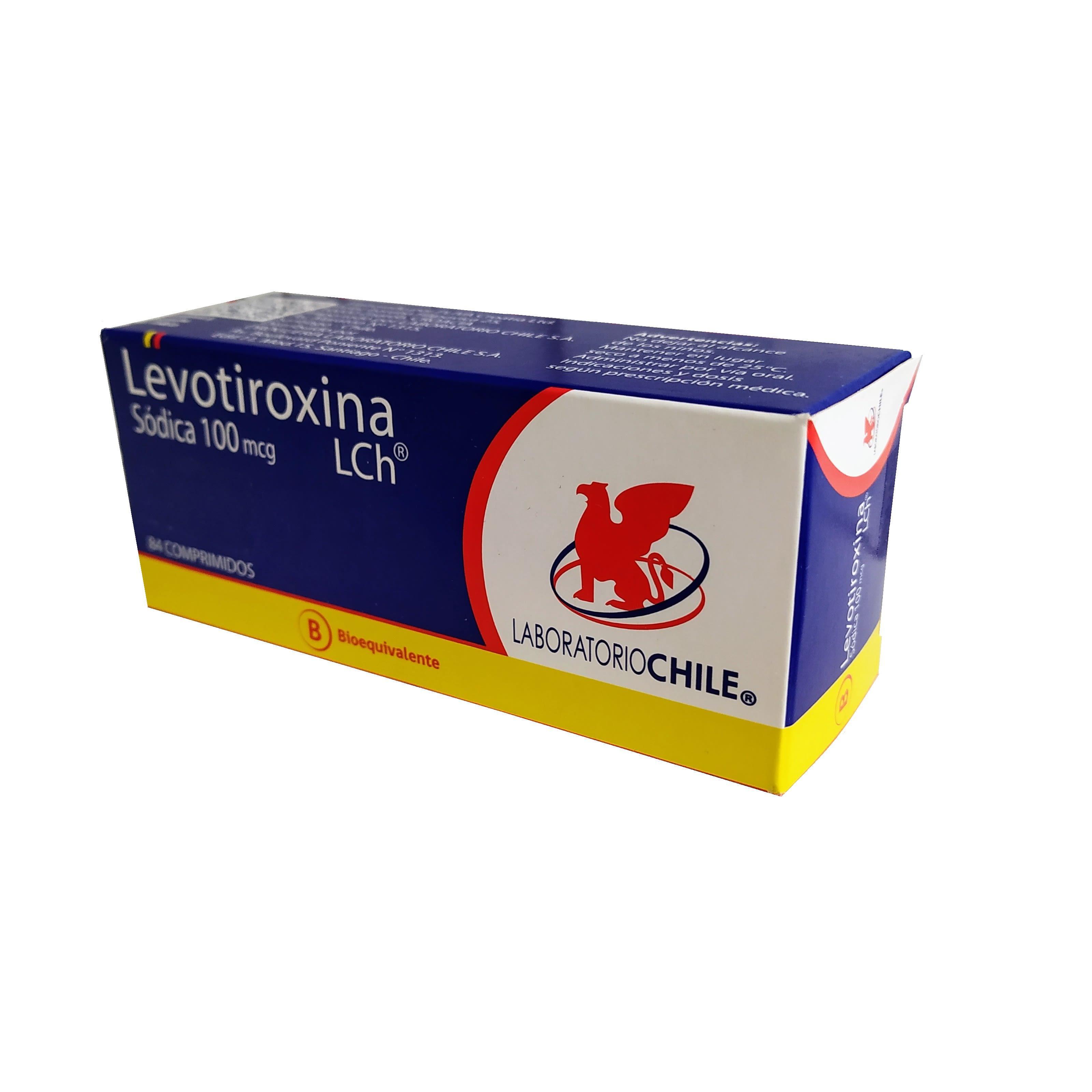 Levotiroxina 100 mg x 84 Comprimidos