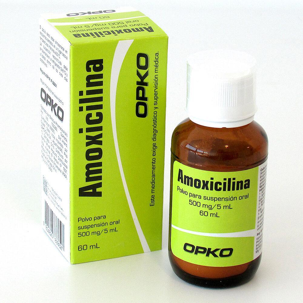 Amoxicilina 500 mg/5 ml x 60 ml Suspension Oral
