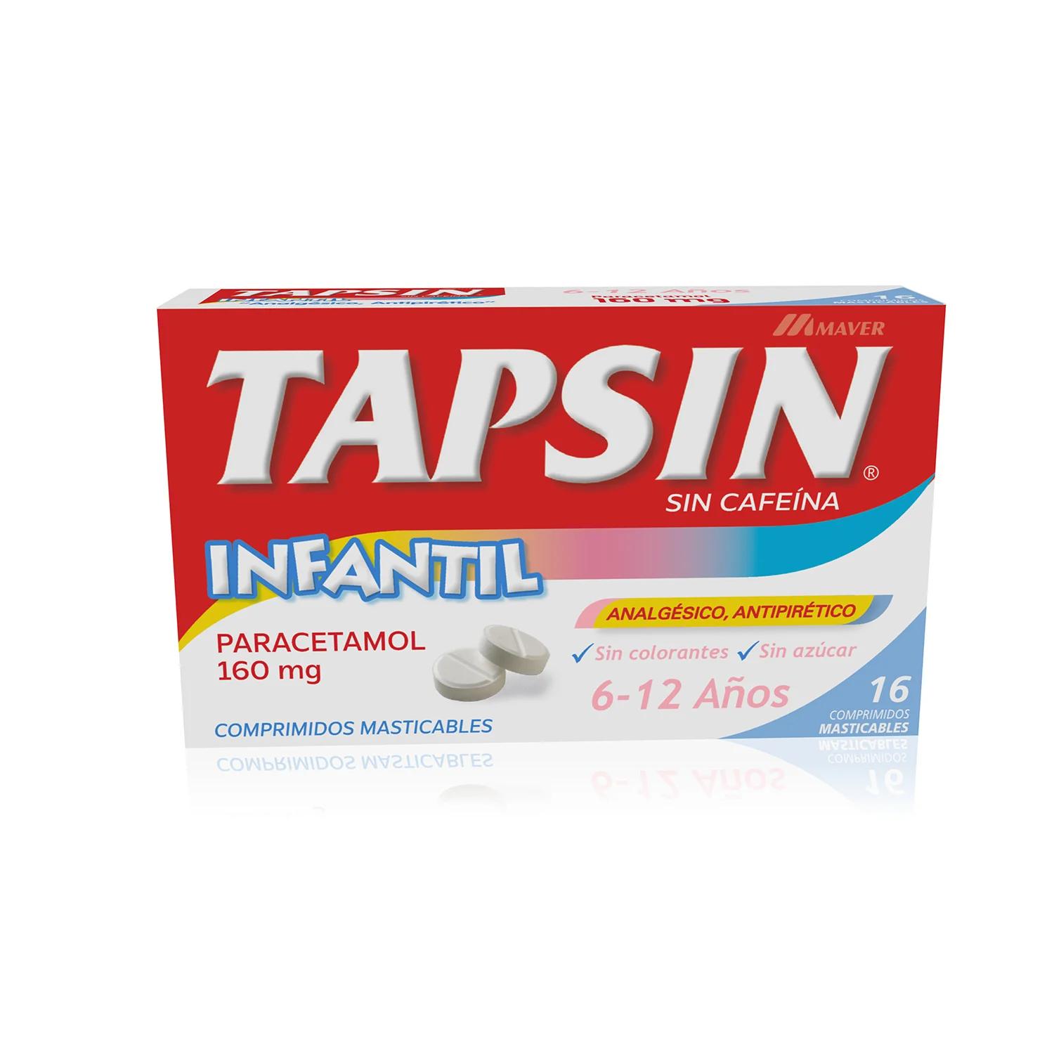 Tapsin Niños 160 mg x 16 Comprimidos Masticables