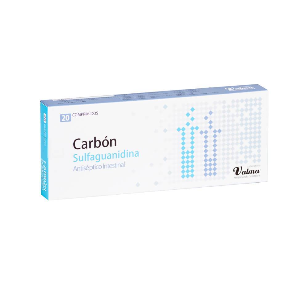 Carbon Sulfaguanidina x 20 Comprimidos