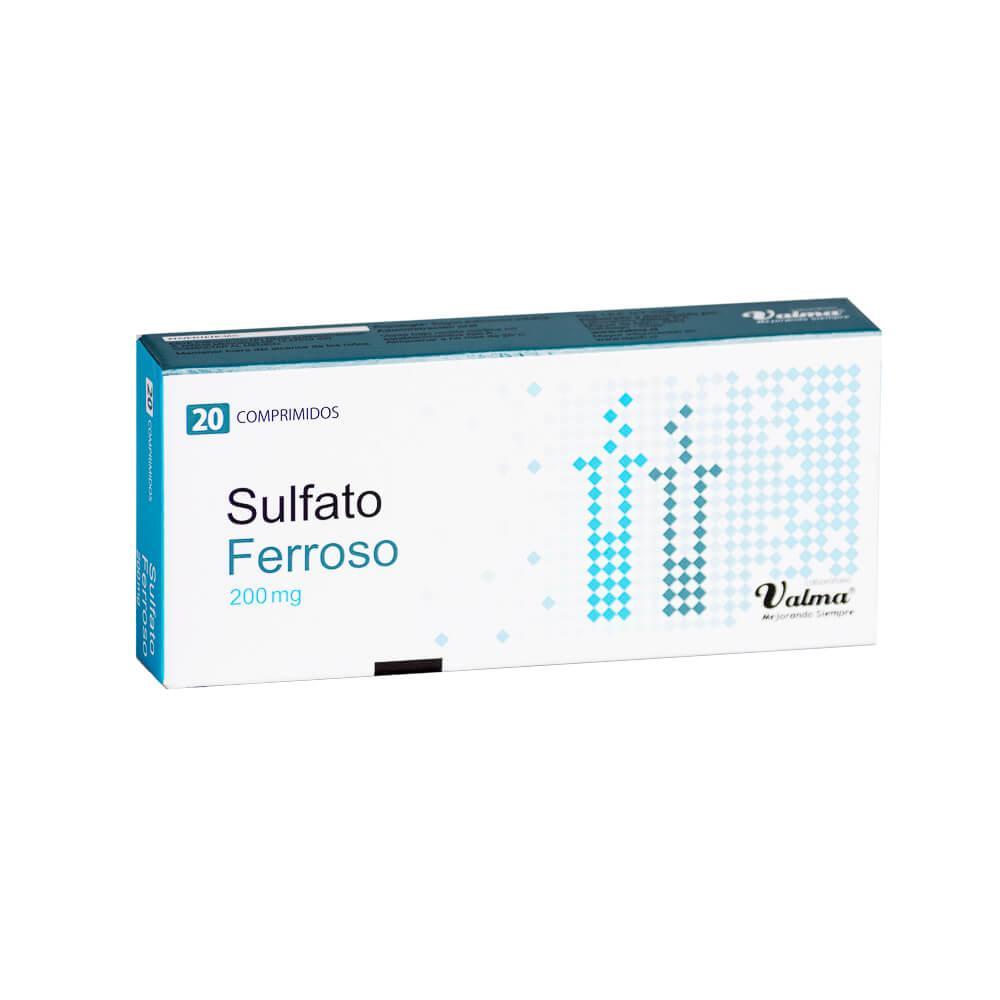 Sulfato Ferroso 200 mg x 20 Comprimidos